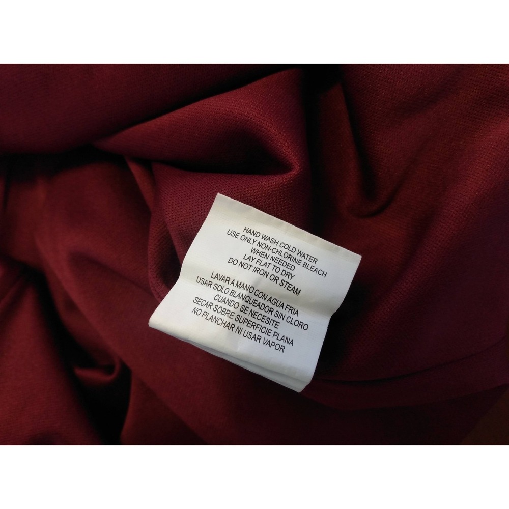 Romantic Dark Florals Lace Back Keyhole Burgundy Long Sleeve Dress Tunic Small - Picture 10 of 10
